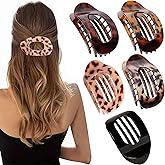 Flat Hair Clips for Women 5Pcs Strong Hold French Claw Clips for Thick or Thin Hair No Slip Grip Hair Claw Clips Hair Accessories for Styling Sectioning & Daily Wear
