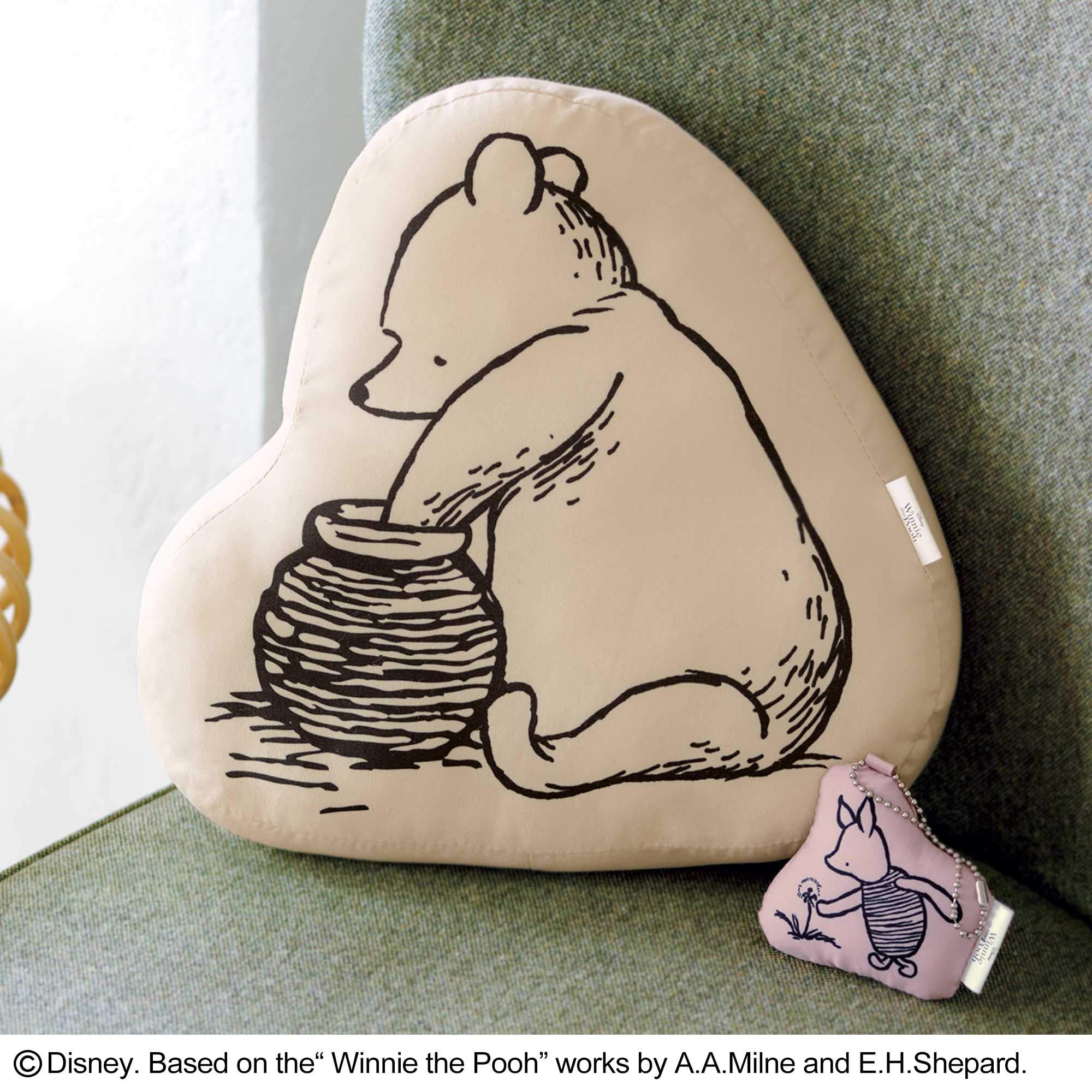 SPRiNG(スプリング)2021年1月号/雑誌付録 「クラシック プー」のお昼寝クッション&キーホルダー