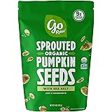 Go Raw Pumpkin Seeds with Sea Salt, Sprouted & Organic, 14 oz. Bag | Keto | Vegan | Gluten Free Snacks | Superfood