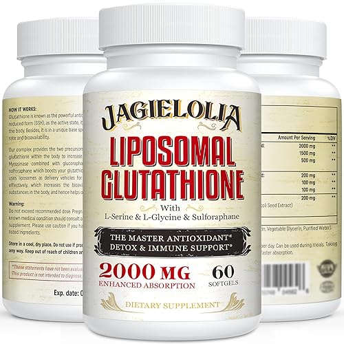 Liposomal Glutathione 2000 mg with L-Serine, L-Glycine & Sulforaphane   Active L-Glutathione Unique Formulation to Enhance Absorption - Master  Antioxidant, Detoxifying & Immune | 180 Softgels in Kenya | Whizz Detox &  Cleanse