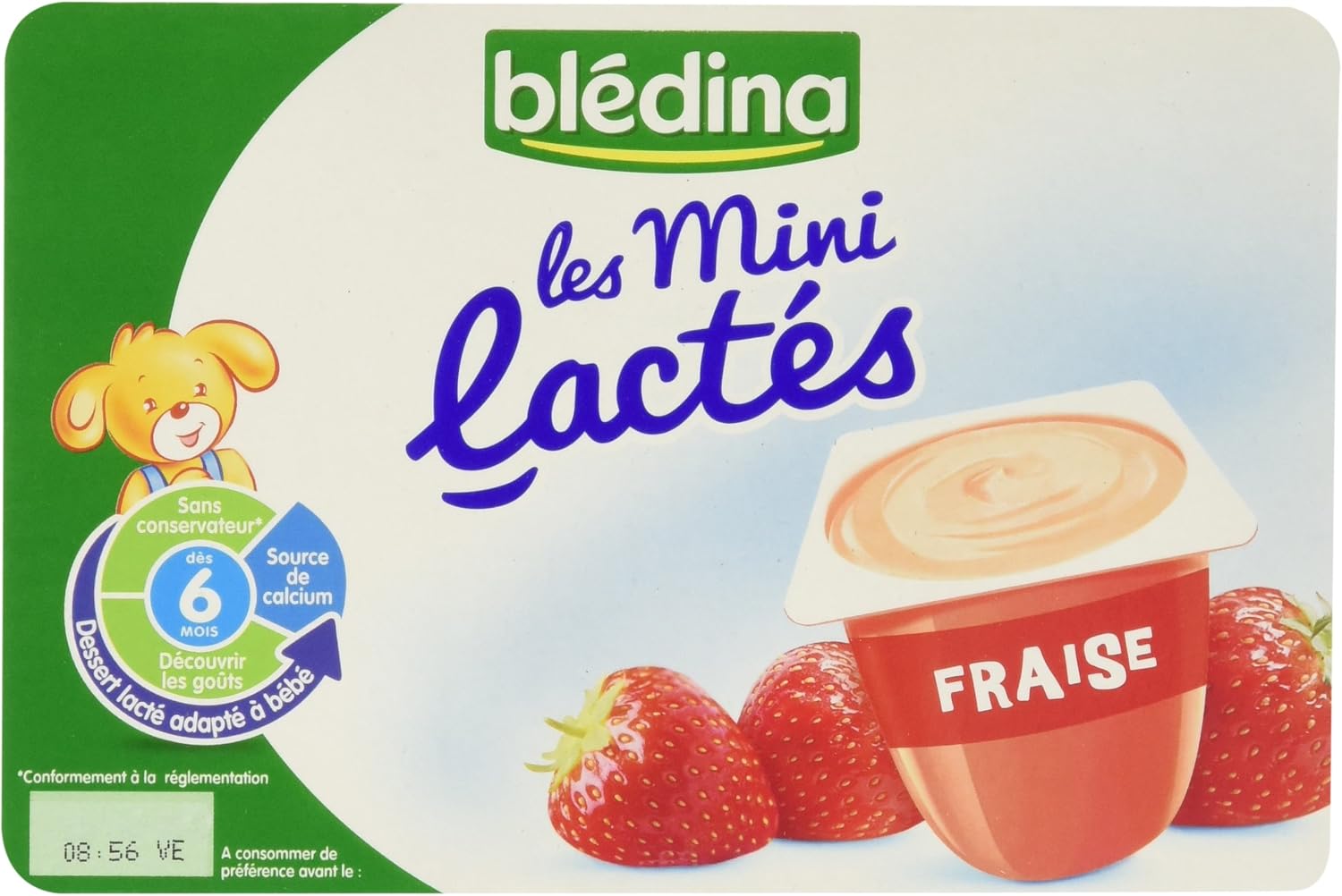 Blédina Mini Lactés Abricot - 48 Pots De 55g - Pour Bébé 6 à 36 Mois - Lot De 2