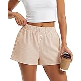 BTFBM Striped Boxer Shorts for Women 2026 Spring Summer Y2k Vacation Beach Bottoms Lounge Sleep Pajama PJ Pants Clothes