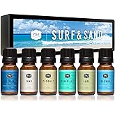 P&J Trading Fragrance Oil Surf & Sand Set | Salty Sea, Sand, Coconut, Island Life, Aloe, Seashore Candle for Candle Making, Freshie Scents, Soap Making Supplies, Diffuser Oil Scents