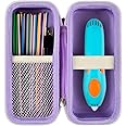 GWCASE Case Compatible with 3Doodler Start+ Essentials for 3D Pen Set for Kids, Storage Organizer Carrying Holder Fit for Printing Pens, Plastic Refill Blister, Micro-USB Charger (Box Only)-Purple