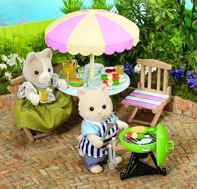 sylvanian families garden barbecue set