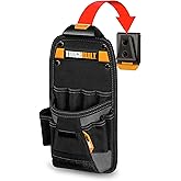 ToughBuilt ClipTech Series - Technician Pouch, Tool Pouch with 11 Pockets for Long-Handled Tools and Heavy-Duty Construction 