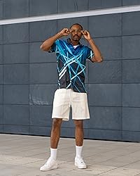 uideazone Mens Funny Golf Shirts Athletic Fit Polo