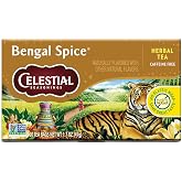 Celestial Seasonings Bengal Spice Herbal Tea, 20 Tea Bags Box | Teas, spiced teas, herbal teas, tea bags, box, 20 tea bags