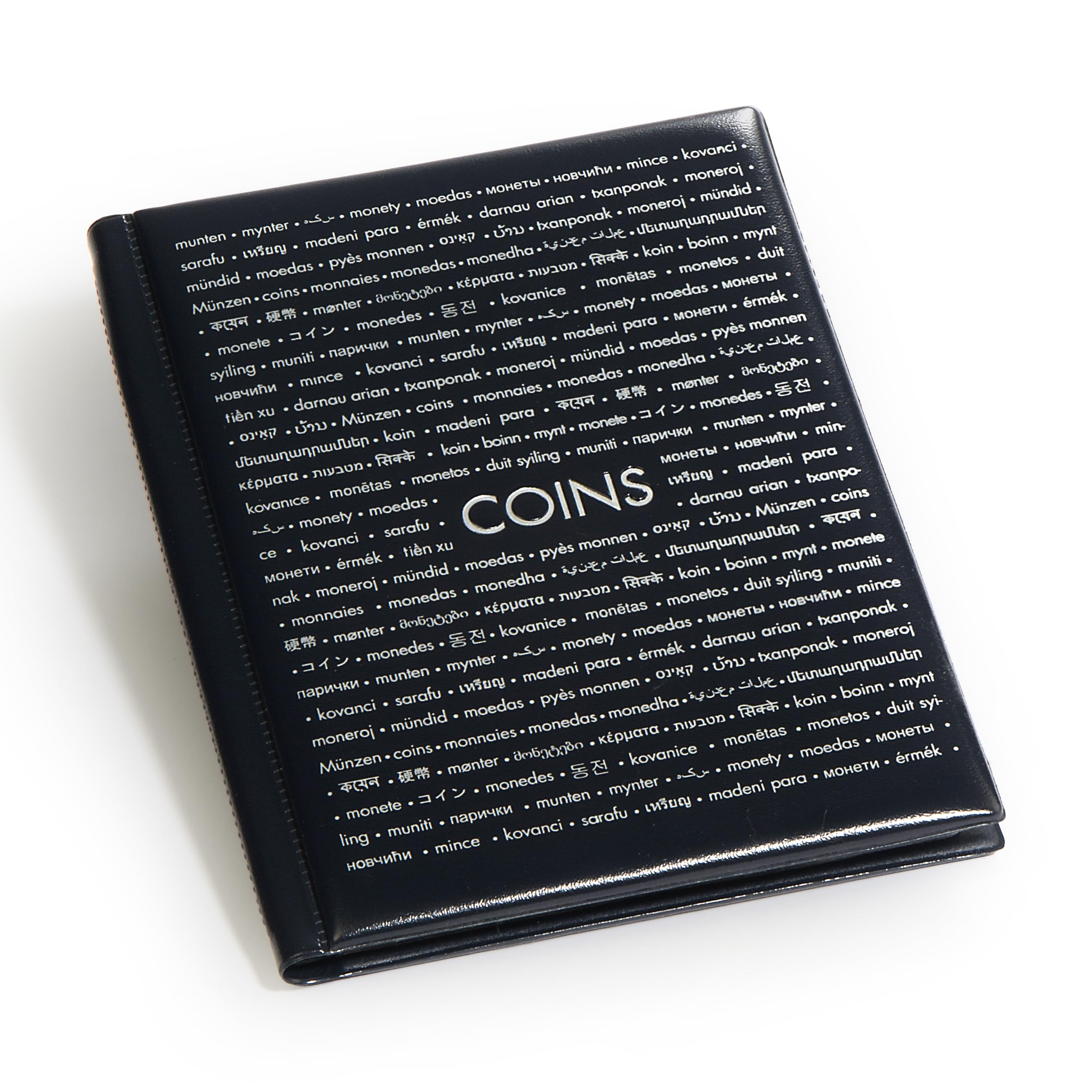 Leuchtturm 335392 Pocket album for 96 coins - Collector's album for coins with 8 sheets for 12 coins each - blue