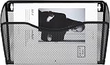 EasyPAG 1 Pocket Landscape A4 Mesh Hanging Wall File Holder Black view 4