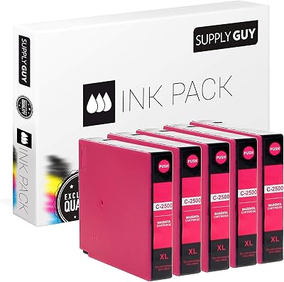 Supply Guy 5x Magenta PGI-2500XL Ink Cartridges for Canon Maxify IB MB Series