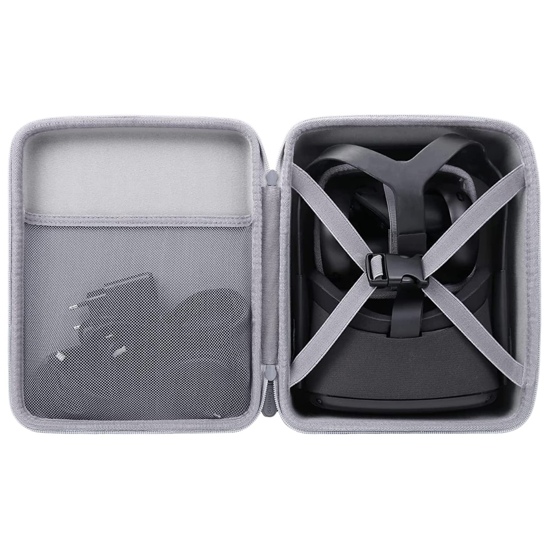 Aenllosi Hard Carrying Case Storage Box for Meta Quest 2/Oculus Quest 2/PICO 4 All-in-One VR Gaming Headset (only case) (Grey) — image 1