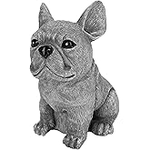 BuleVina French Bulldog Statue 6.3 Inch – Polyresin Realistic Dog Figurine for Home Décor, English Bulldog Ornament Outdoor Garden, Lawn Gnome, Yard Art, and Flower Bed Decoration