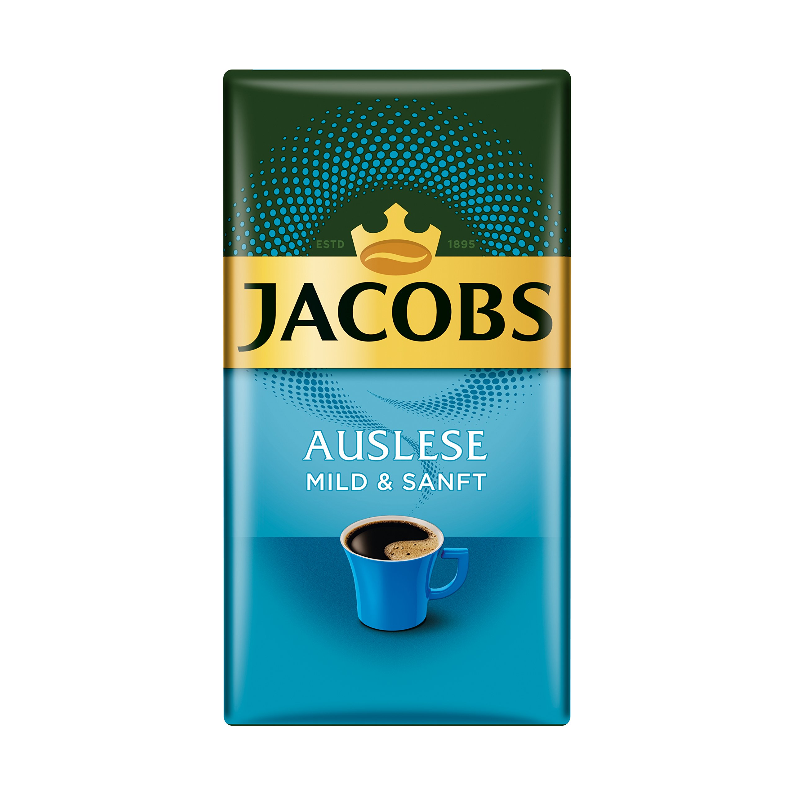 Jacobs Auslese Mild & Gentle Ground Coffee 500 Gram / 17.6 Ounce (Pack of 3)