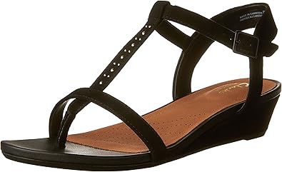 clarks wedge flip flops