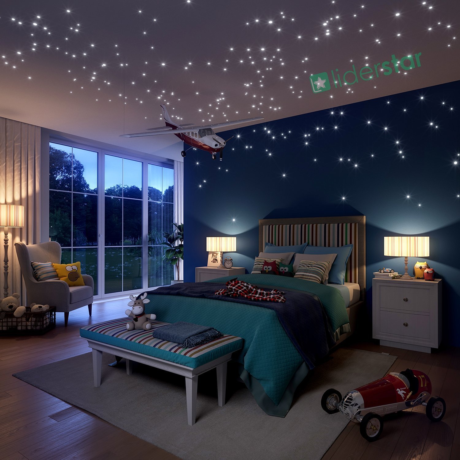 Buy Glow In The Dark Stars Stickers 504 Dots And Moon For Starry
