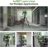 Huepar 16 Lines 4D Laser Level Self-Leveling Green Cross Line 360° Magnetic Base view 7