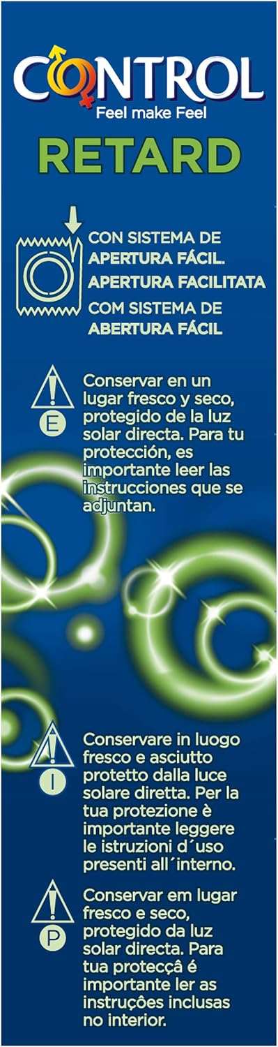 Control 4308 Retard Condoms Box of 12 Transparent, Transparent/Green, 1 count (Pack of 12) - Image 5