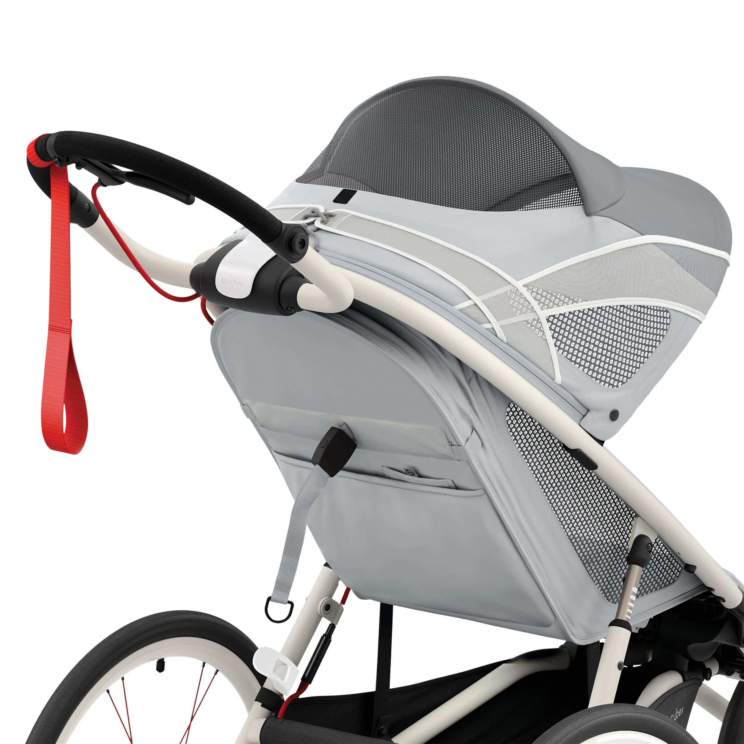 CYBEX ZENO 4-in-1 Multisport Trailer, Compact Fold, Smooth Ride Suspension and Air Filled Tires, Baby Trailer for 6 Months+