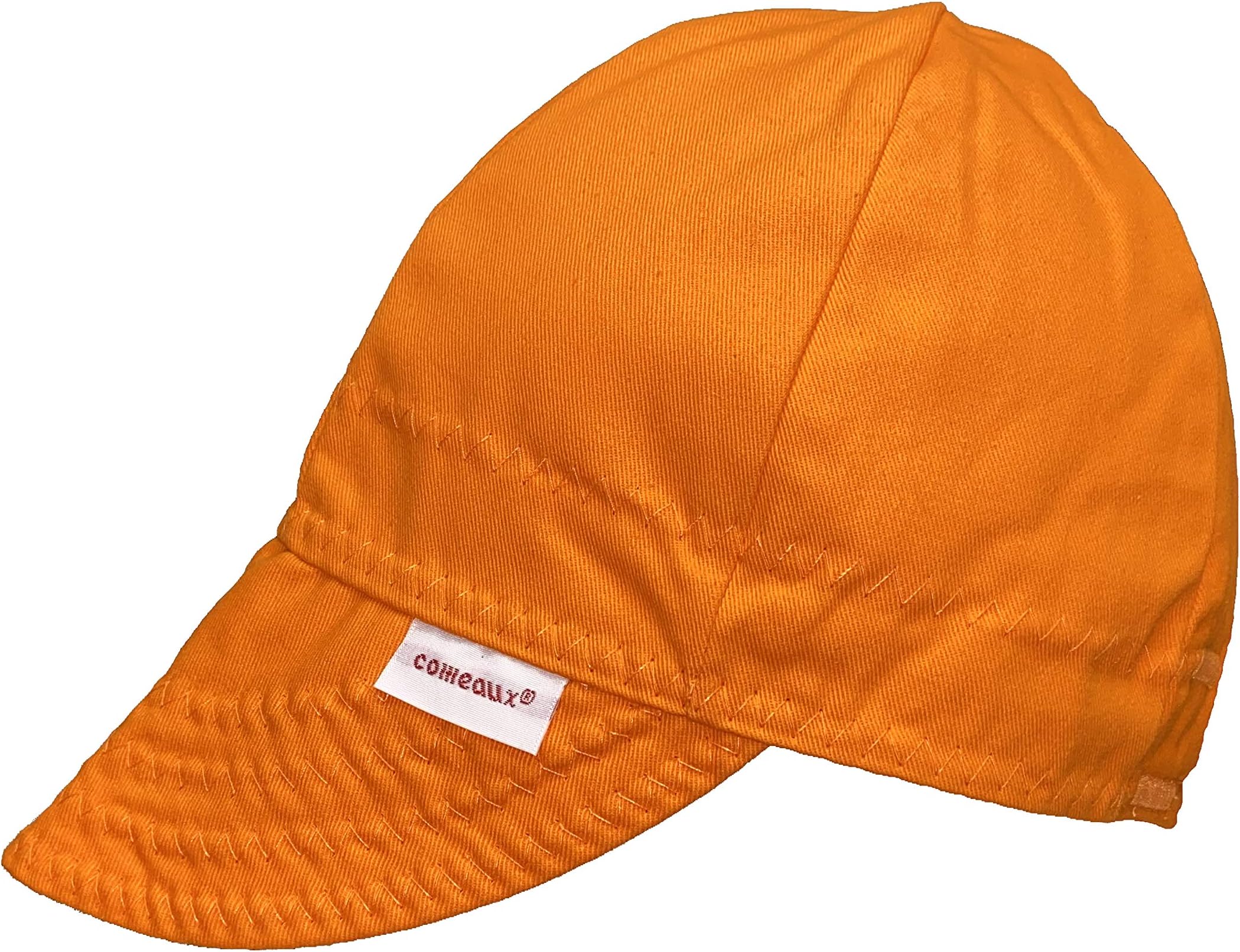 Comeaux Caps Reversible Welding Cap Solid Orange Size 7