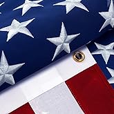 American Flag 3x5 ft Ultra Durable Series, Heavy Duty Spun Polyester, High Wind Fade Resistant US/USA Flags with Embroidered Stars & Sewn Stripes, Perfect for Outdoor Display