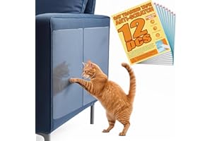 THLHKD 12Pack Couch Protector From Cat Claws, Double-Sided Scratch Furniture Protector, Cat Scratch Deterrent, Pet & Kid Safe
