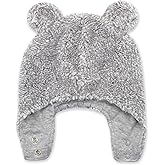 Zutano Unisex Baby, Furry Baby Bear Hat, Heather Gray Furry, 6M