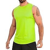 Babioboa Men's Tank Tops Gym Mesh Quick Dry Muscle Shirts Bodybuilding Sleeveless T-Shirt Workout Sports Fitness Tee