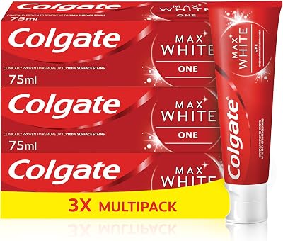 Colgate Max White One Toothpaste 3 x 75ml Teeth Whitening Whitening Accelerators