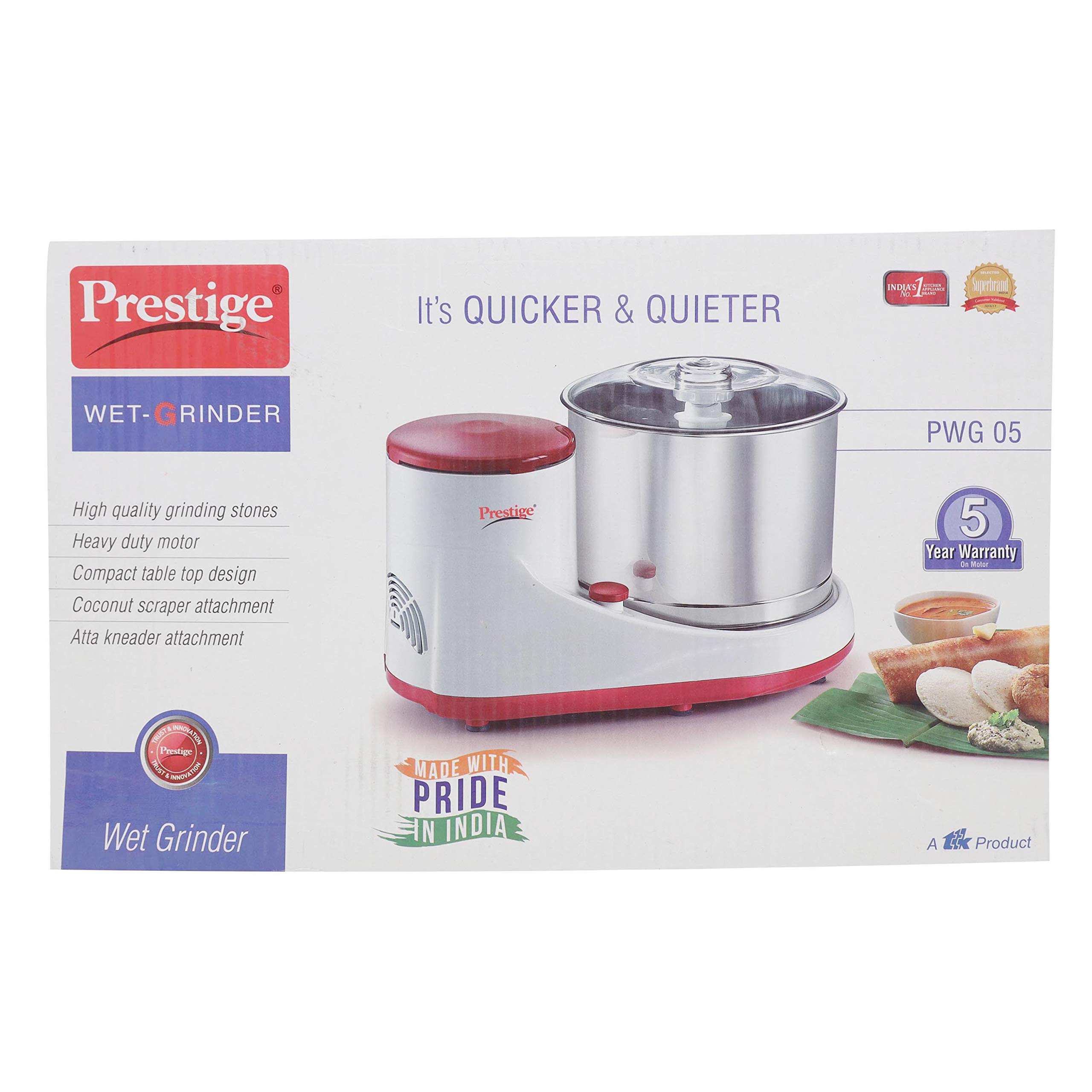 Buy Prestige Wet Grinder PWG 05 (200 watts) with Coconut scraper and