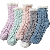 Passionbility Fuzzy Socks for Women - Fluffy Socks Womens, Women Slipper socks of Coral Fleece
