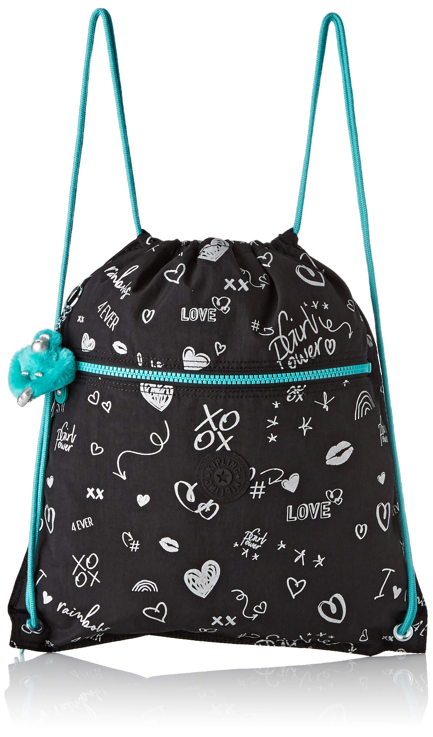 Kipling SUPERTABOO Kid's Sports Bag, 45 cm, 15 liters, Multicolour (Girl Doodle)