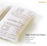 Wisedry 50g Silica Gel Desiccant Sachets 4 Packs Reusable Microwave Reactivate view 5