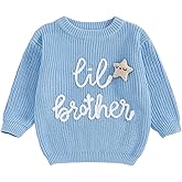 Toddler Baby Boy Sweater Big Brother Little Brother Matching Outfits Long Sleeve Pullovers Fall Winter Clothes