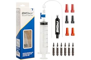 BWSHLF Tubeless Sealant Injector with Presta Valve Core Removal Tool, Tire Sealant Injector for Tubeless Tire Sealant Syringe for Mountain Bicycle Road Bike MTB
