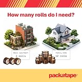 Packatape 6 Rolls Brown Packaging Tape 48 mm x 66 m - Heavy Duty view 8