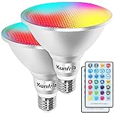 Kuniwa 2 Pack PAR38 Flood Light Bulbs Outdoor