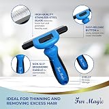 Fur Magic Deshedding Tool & Dematting Comb Large Size for Pets view 7