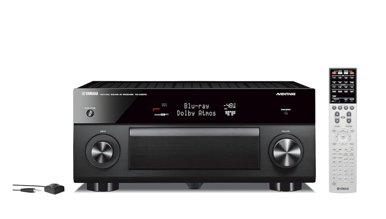 Yamaha AVENTAGE Audio & Video Component Receiver, Black (RX-A3070BL), Works with Alexa