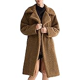 Orolay Women's Oversized Fuzzy Fleece Jacket Long Faux Fur Lapel Sherpa Teddy Coat Winter Warm Outerwear with Pockets