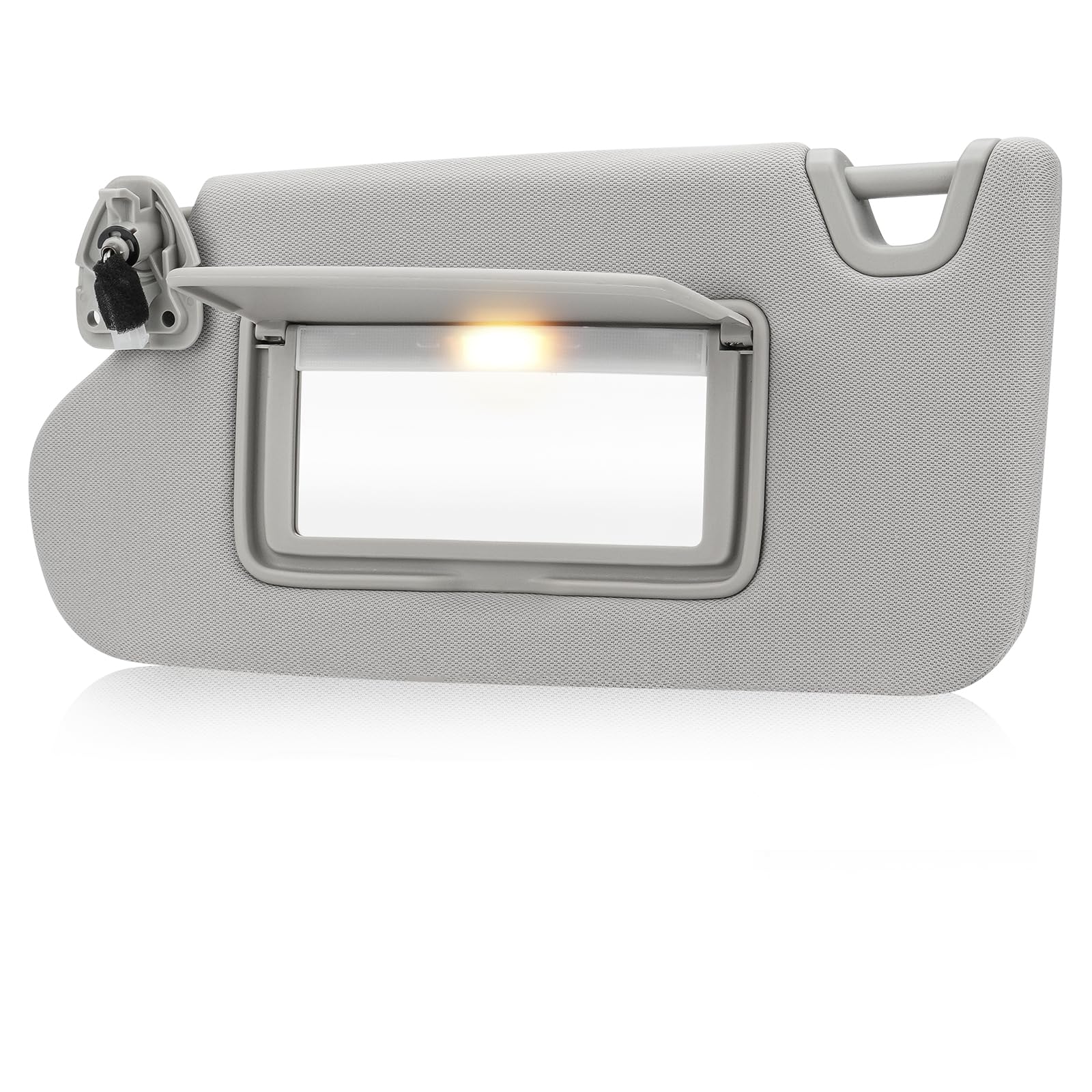 Photo 1 of Youxmoto Grey Left Driver Side Sun Visor with Light, Replacement for Nissan Altima 2013 2014 2015 2016 2017 2018, Replaces # 96401-3TA2A, Without Sunroof