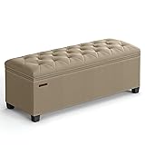 SONGMICS Storage Ottoman Bench, Bench with