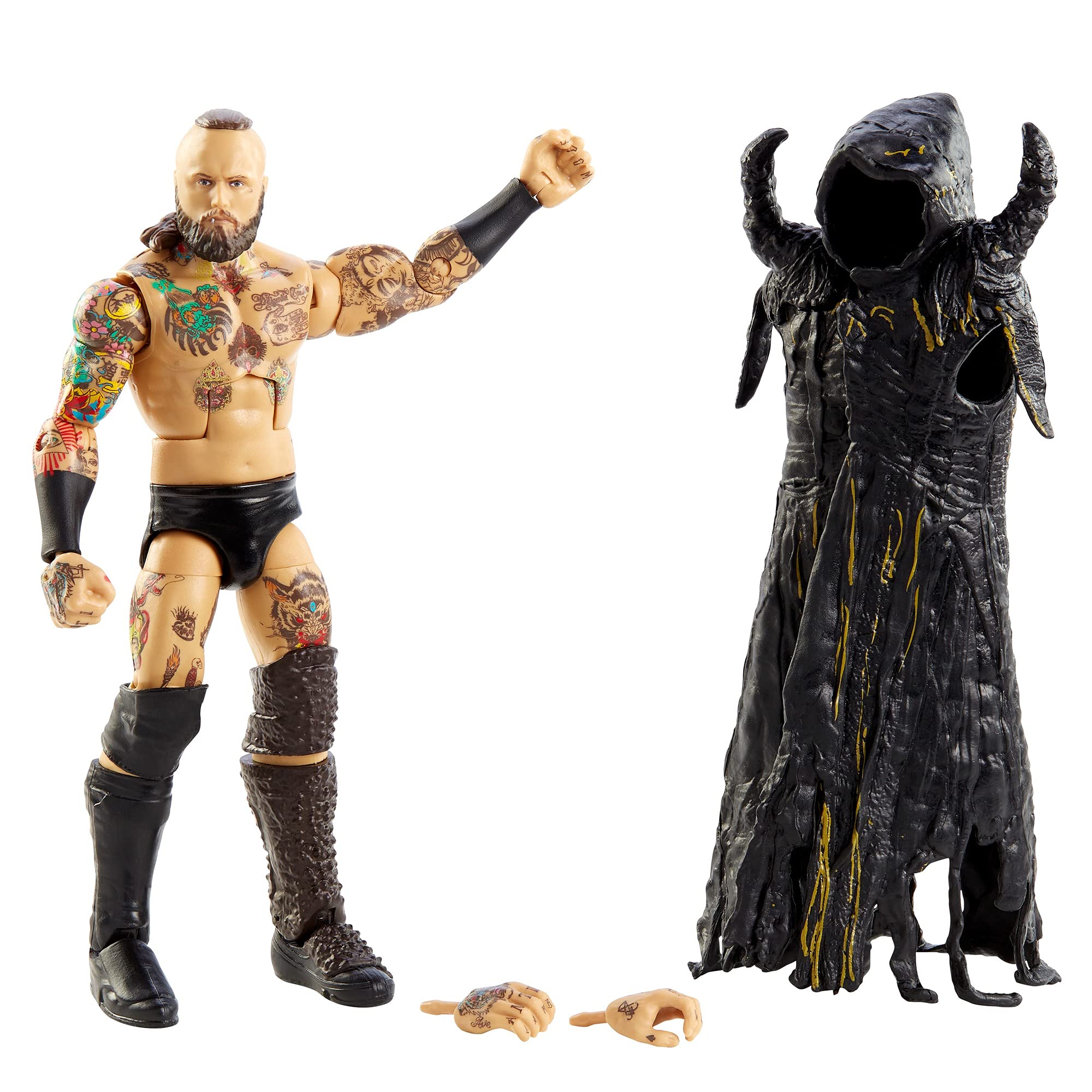 ​WWE Aleister Black Elite Collection Action Figure, 6-in/15.24-cm Posable Collectible Gift for WWE Fans Ages 8 Years Old & Up​