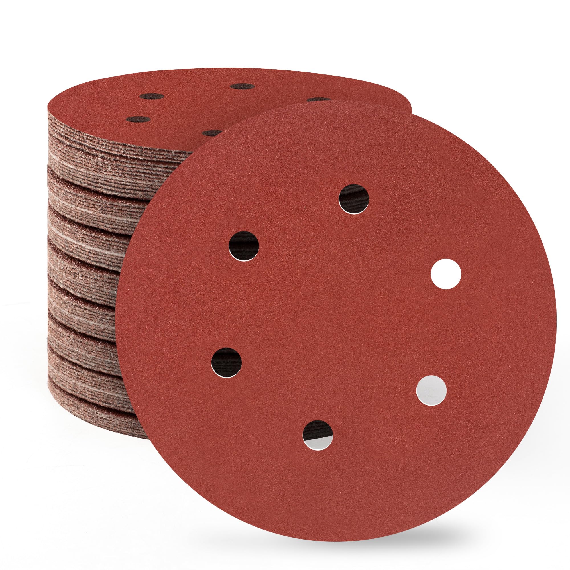 SATC 150mm Sanding Discs 80PCS 1000 Grit 6 Holes Orbital Sander Discs Hook and Loop Sanding Pads for Random Orbital Sander