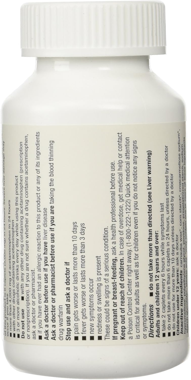 Equate Extra Strength Acetaminophen Twin-Pack 500mg, 500 tabs: Health & Personal Care