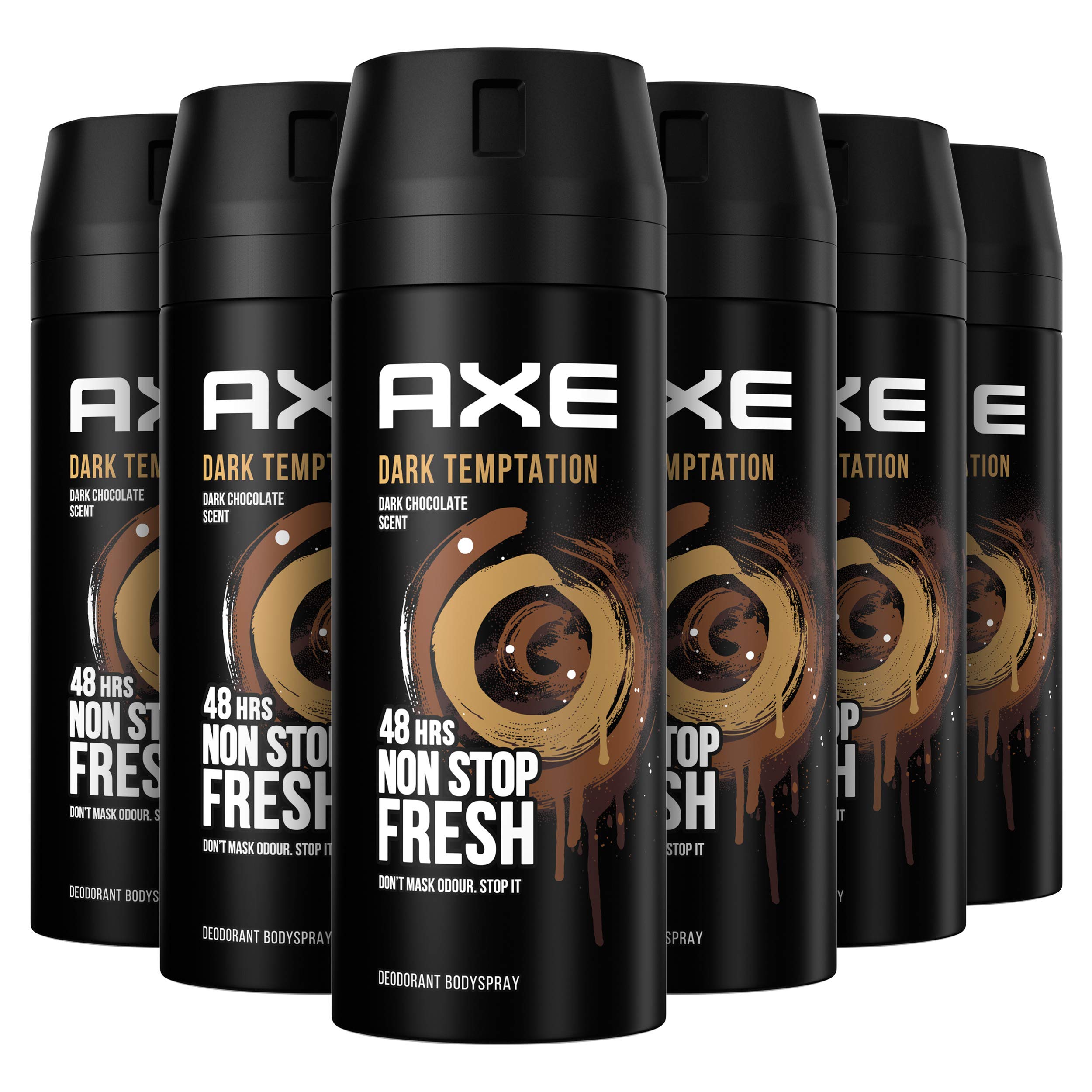 6 desodorantes 150ml Axe Dark Temptation