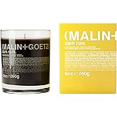 MALIN+GOETZ 9oz Scented Candle | Hand-Poured Soy Wax with Unique Fragrance Blends | Clean-Burning, Vegan & Cruelty-Free | Bergamot, Sage, Otto, Tomato, Strawberry, Cannabis, Dark Rum & Leather