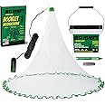 American Pro Cast Net - 4ft/6ft/8ft/10ft/12ft - 3/8" Mesh - Real Lead 1-lbs/ft Double Line - 2024 Upgraded & Optimized - Old Salt Premium Cast Nets for Fishing - E-Book & Utility Box Included