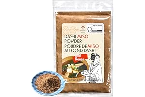 YAMASAN KYOTO UJI Japanese Red Dashi Miso Powder, Freeze-Dried Soybean Miso with Umami Dashi Powder, Handy for Rich Flavored 