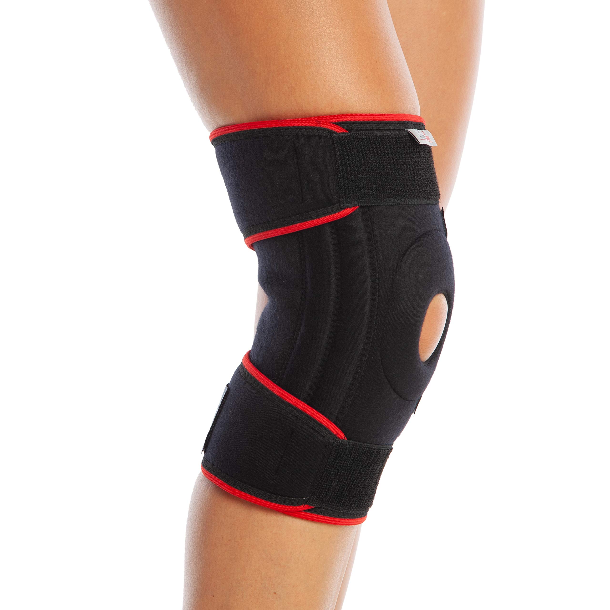 ArmoLine Ligament Knee Brace Support for Patellafemoral Pains Joint Support Knee Compression Meniscus Tear Acl Mcl Injuries Jumper's Knee Arthritis Knee Brace for Men Women Adjustable Knee Stabilizer